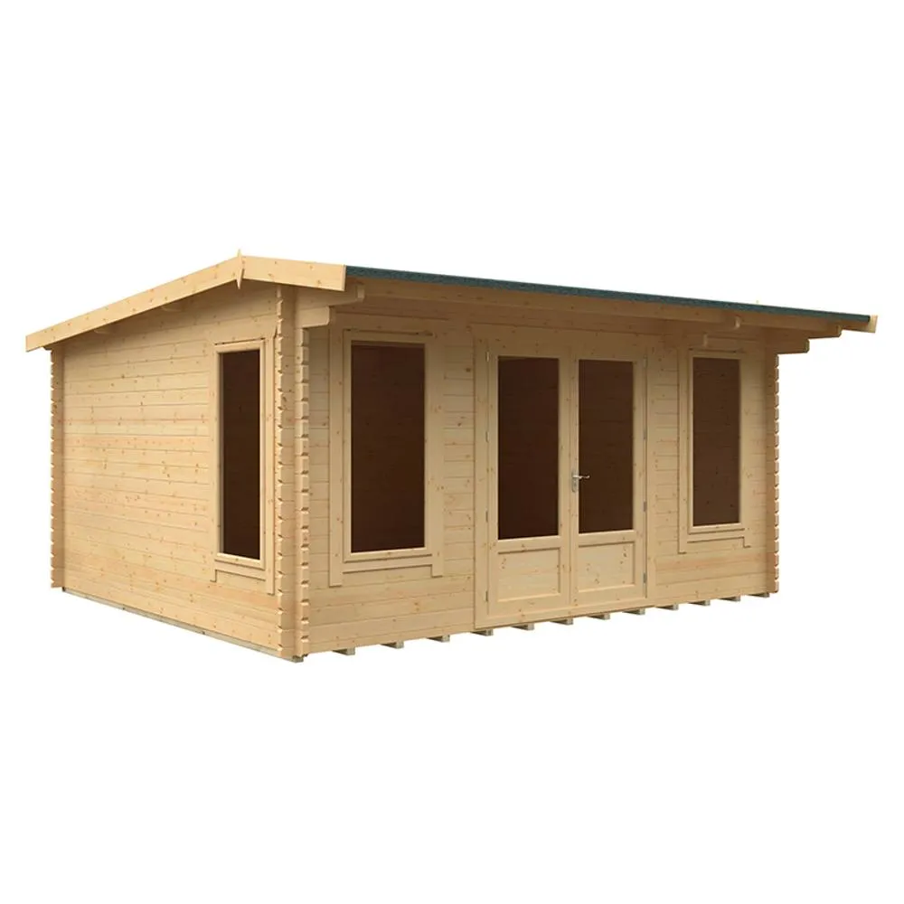 Buttercup Farm 16x14 The Jacob 44mm Cabin - L475 x W415 x H247 cm in Natural