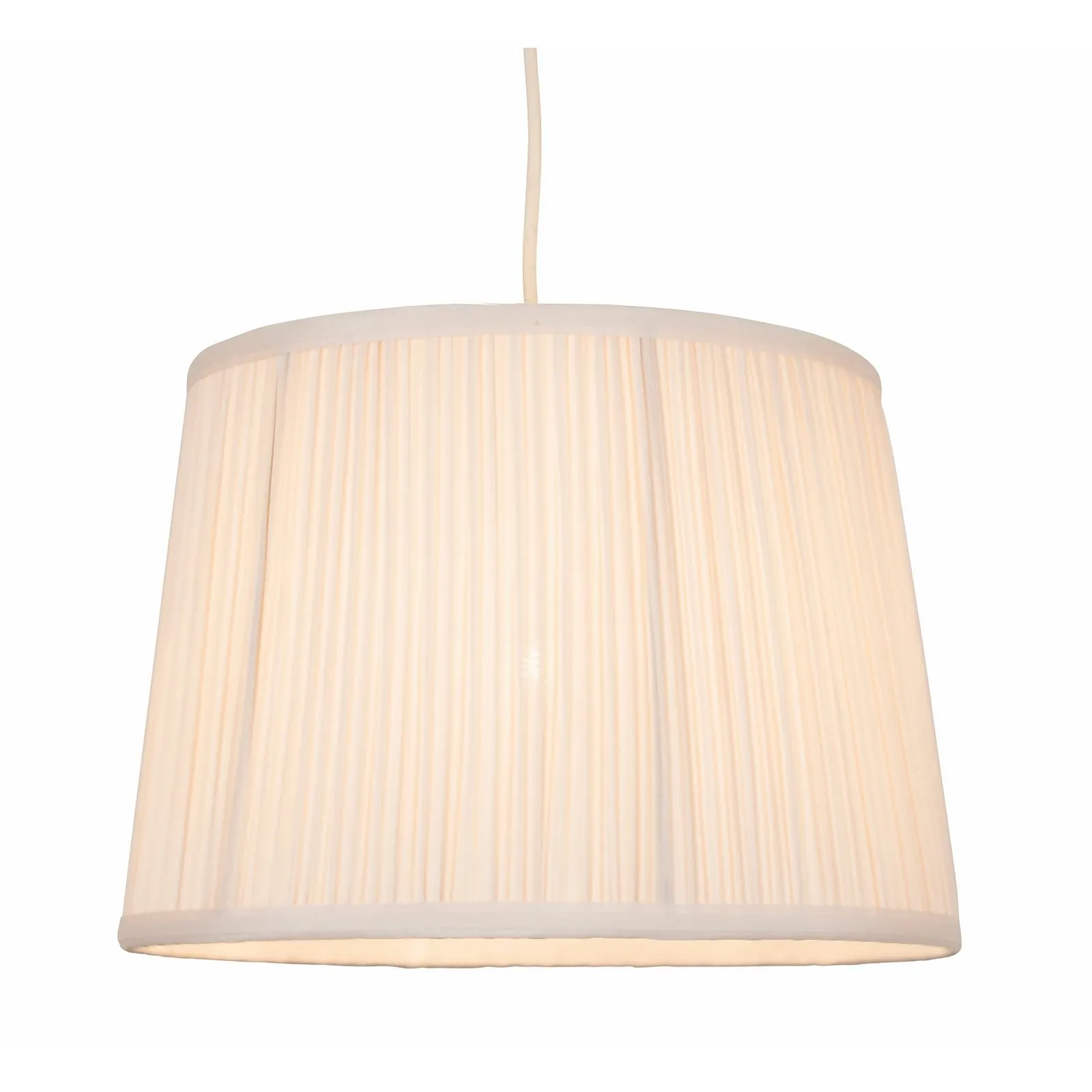 Freya Mushroom Pleat Lamp Shade - Cream