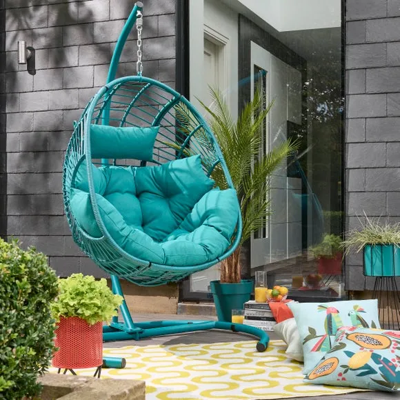Elements Peacock Hanging Egg Chair