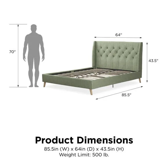Novogratz Her Majesty Bed, Linen 6