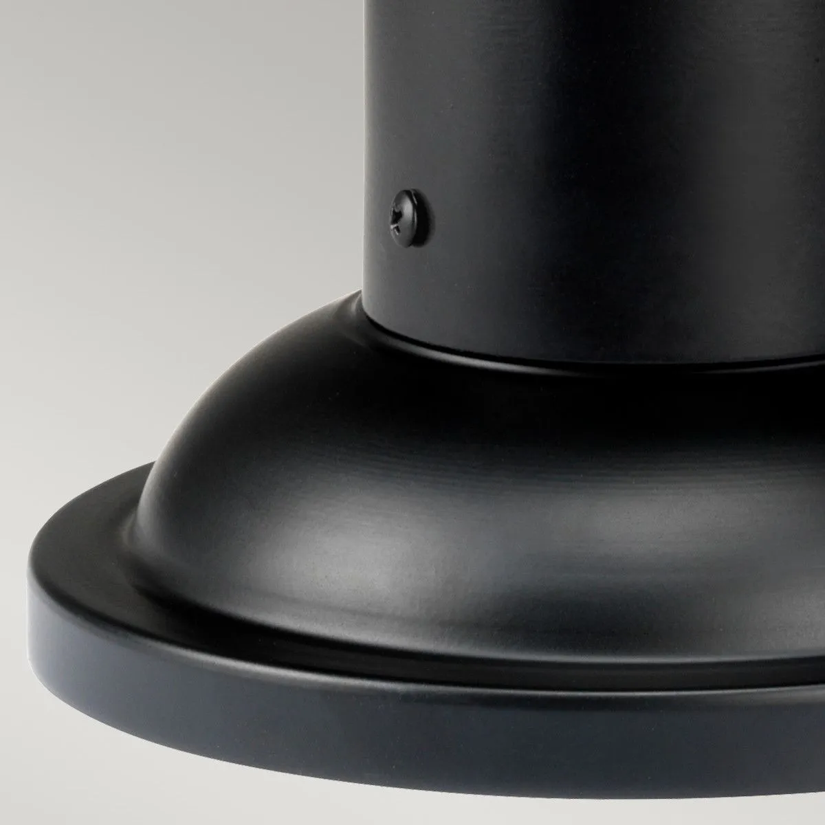 Netlighting Bedford 1 Light Medium Pedestal Lantern Mystic Black Finish E27 4