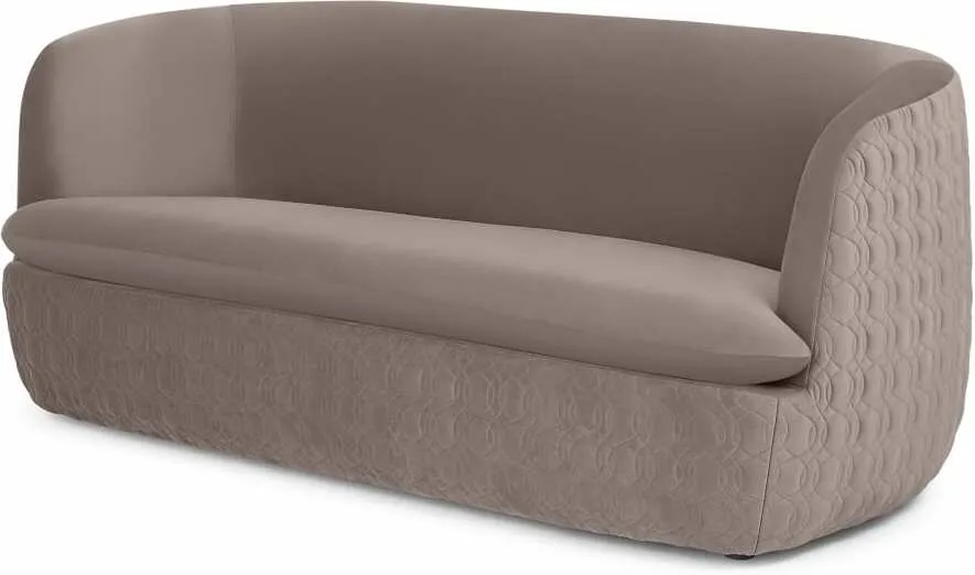 Tandy Large 2 Seater Sofa, Soft Mauve Velvet