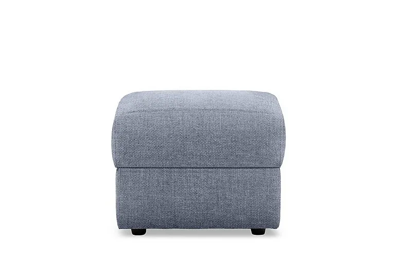 Bella Fabric Footstool - Baby Blue