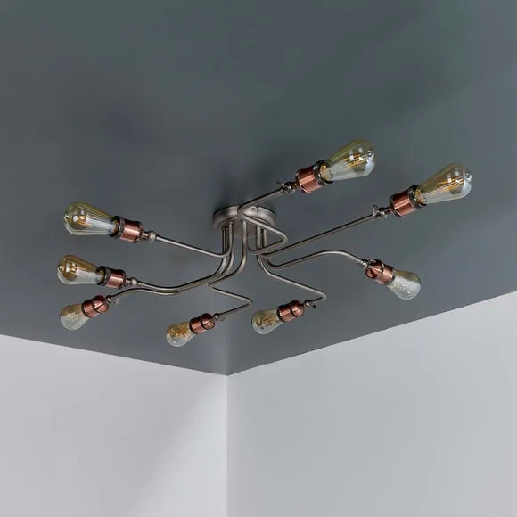 Vogue Eastville 8 Light Semi Flush Ceiling Light 2