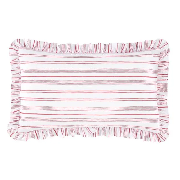 Ashley Frilled Stripe 100% Cotton Duvet Cover & Pillowcase Set 6