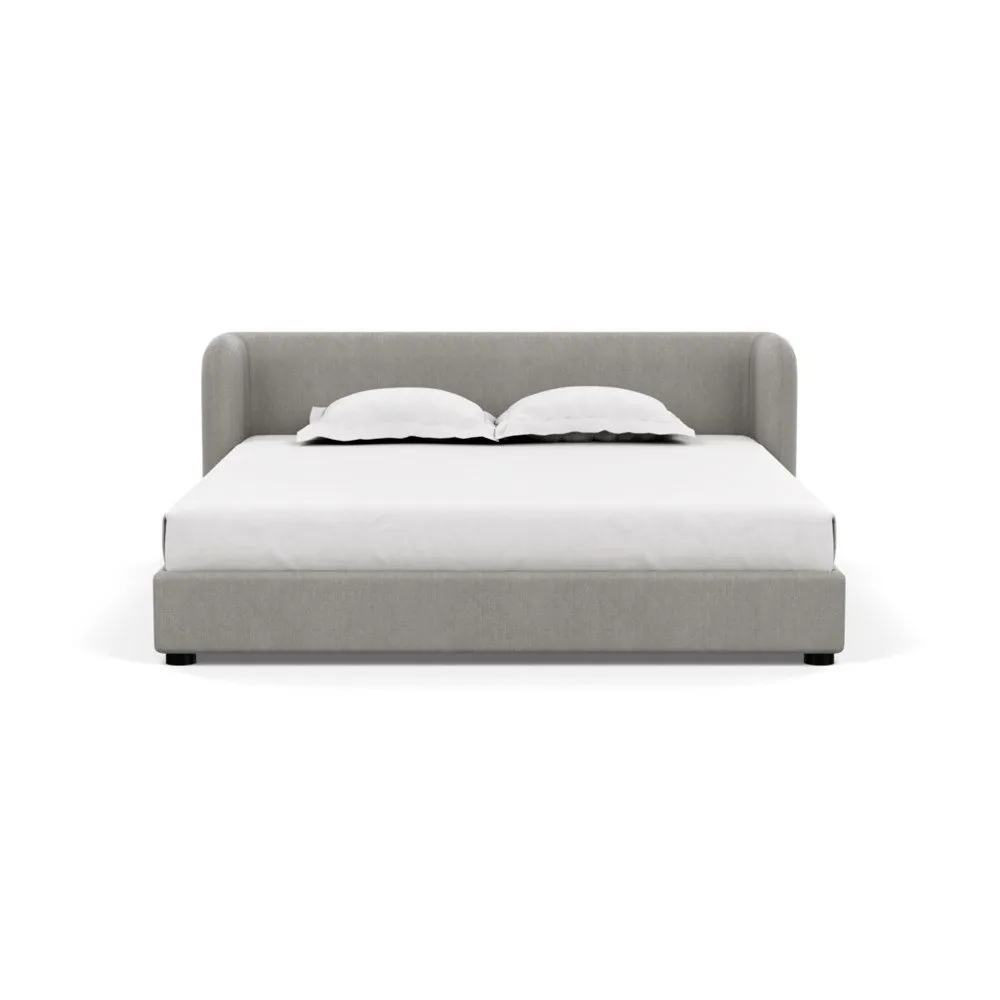 Heal's Group Bed Super King Texture Pale Grey