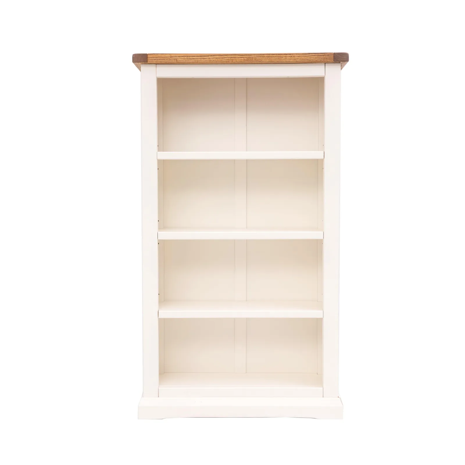 Cabinet Bits Bookcase with plinth 120x70x25cm in Off-White 1