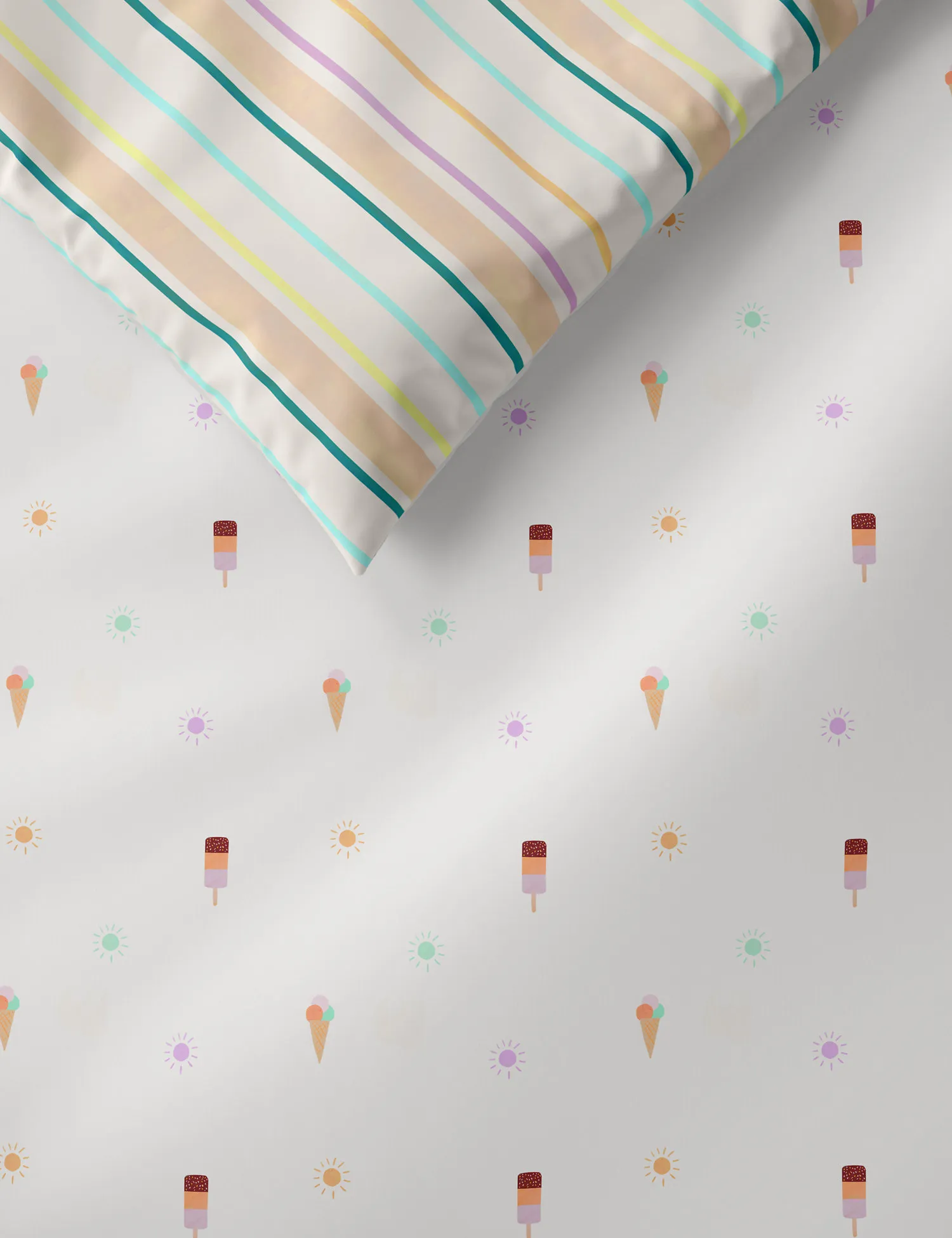 M&S Cotton Mix Ice Cream Bedding Set