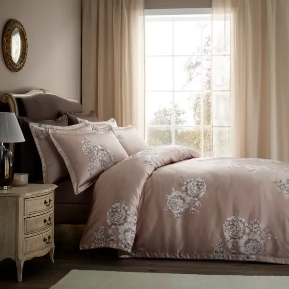 Dorma Rosa Jacquard Duvet Cover & Pillowcase Set 4