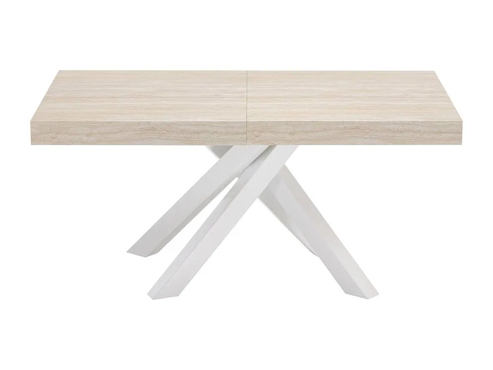 Vente-unique Extendable Dinner Table for 6 To 10 People In MDF & Metal in Beige 2