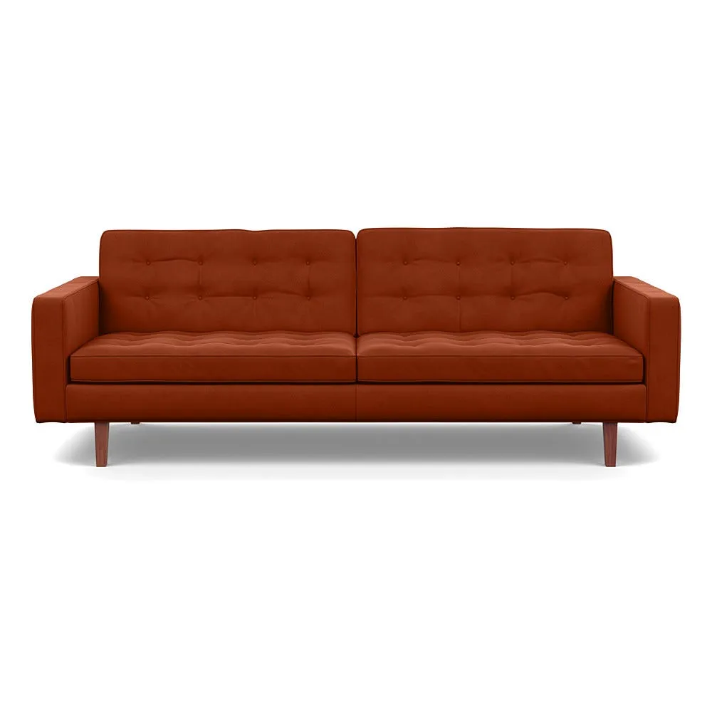 Heal's Hepburn 4 Seater Sofa Nobilis Rust Walnut