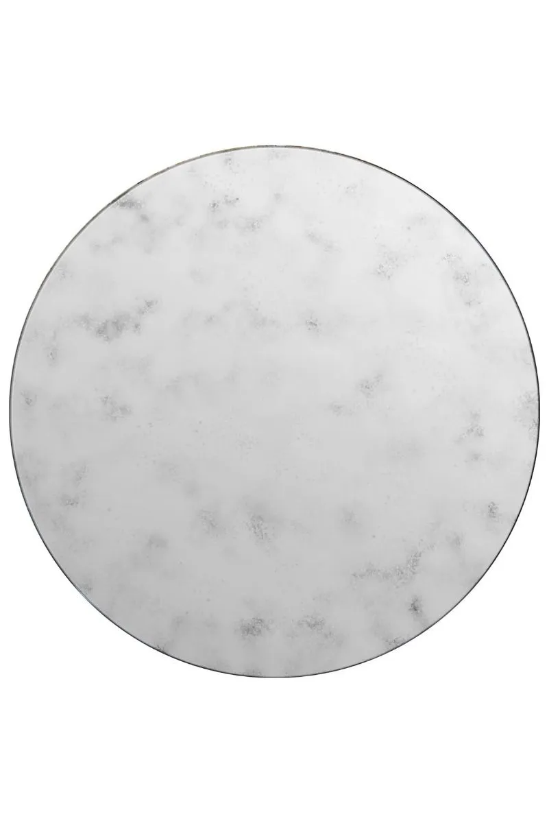 MirrorOutlet Round Circular Antiqued Mirror with Polished Edge 31" X 31" (80x80CM) in Silver 3