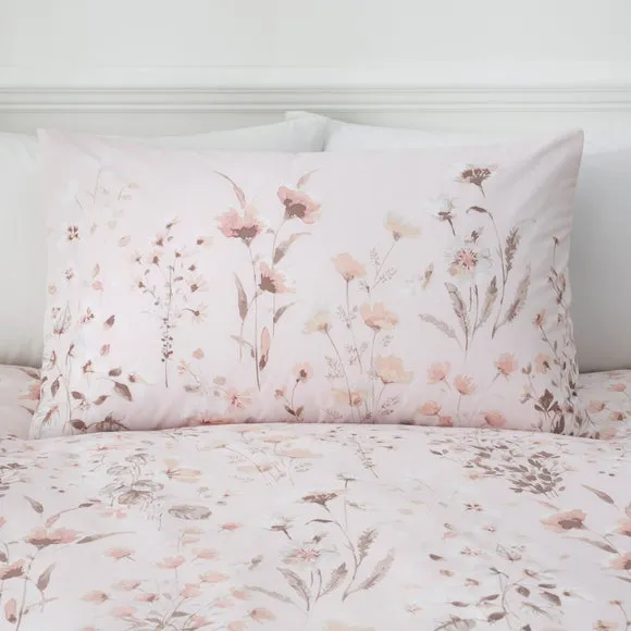 Watercoloured Floral Duvet Cover & Pillowcase Set 2