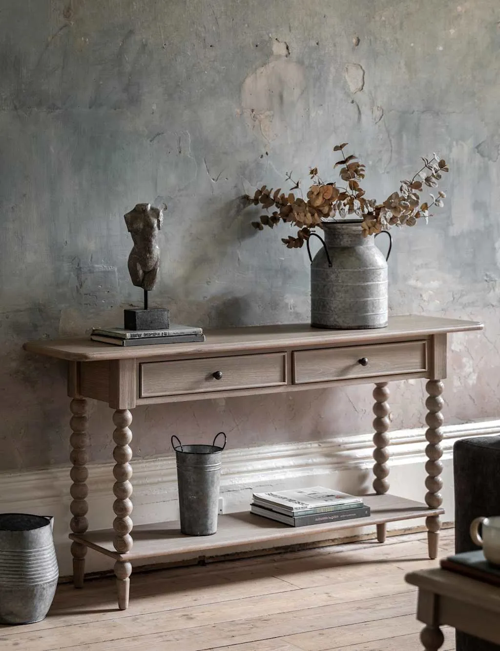 Gallery Direct Artisan 2 Drawer Console Table Natural