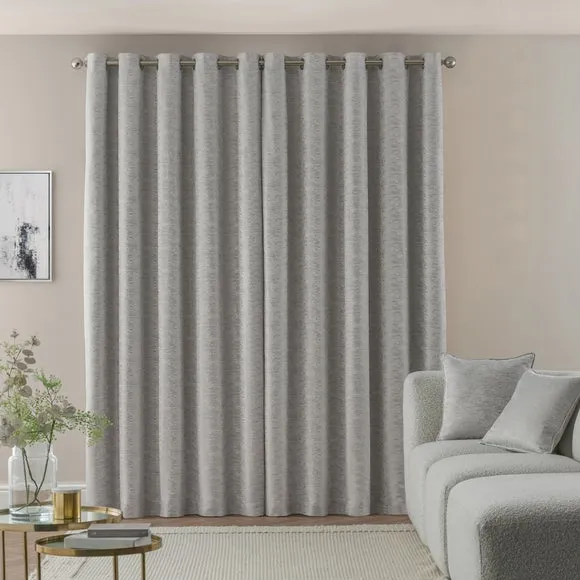 Abstract Texture Blackout Eyelet Curtains 4