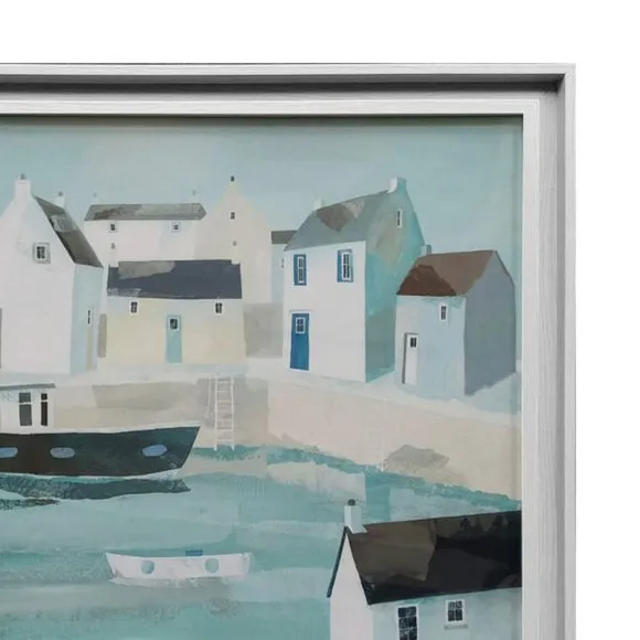 Little Harbour by Claire Henley Framed Canvas 2