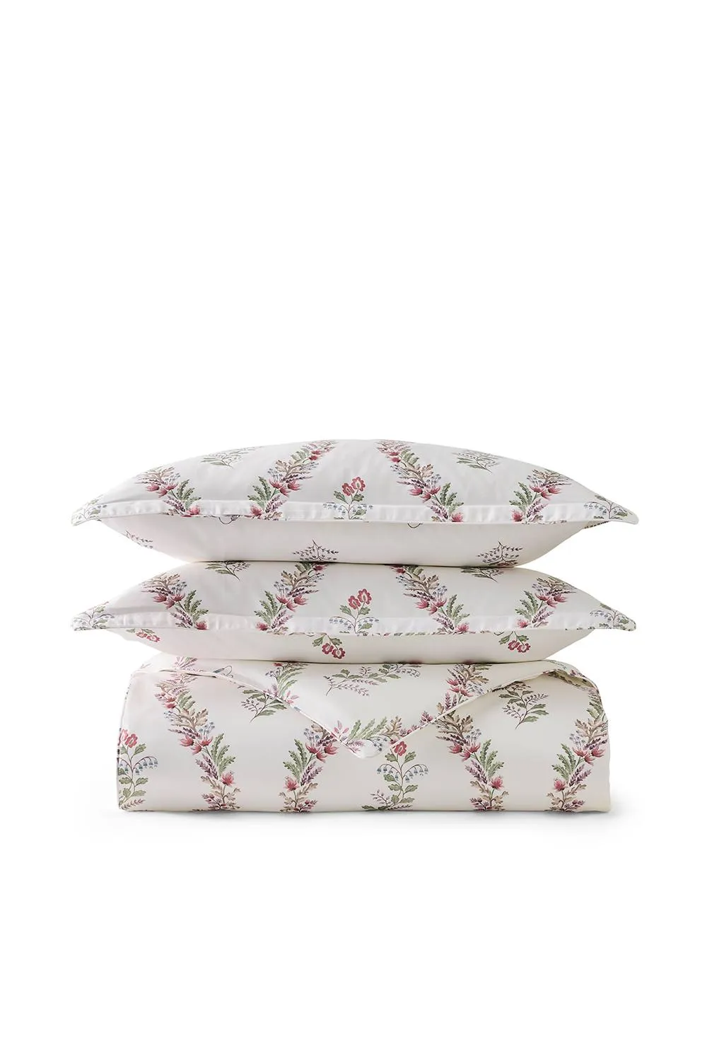 CHRISTY 'Eversham' Floral Reversible Cotton Sateen Duvet Cover Set in Purple 3