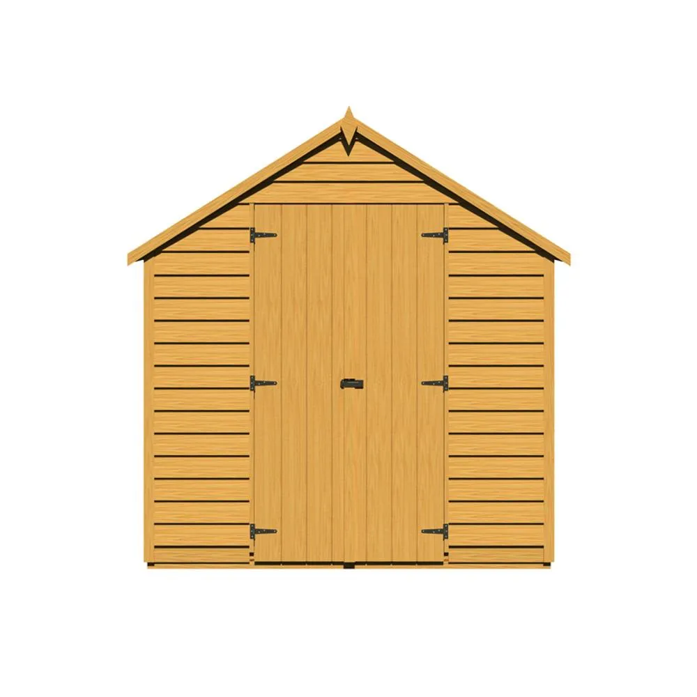 Shires Overlap 8 x 6 Double Door Value in Light Brown