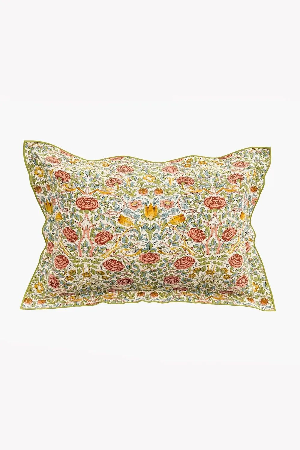 Morris & Co 'Rose' Cotton Duvet Cover Set 4