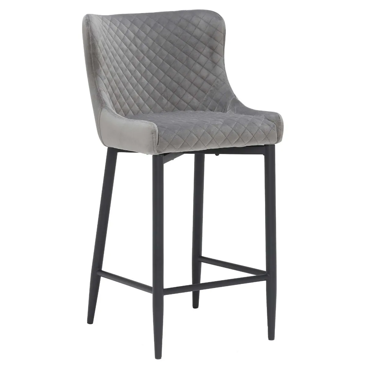 Rivington Fabric Counter Stool Grey
