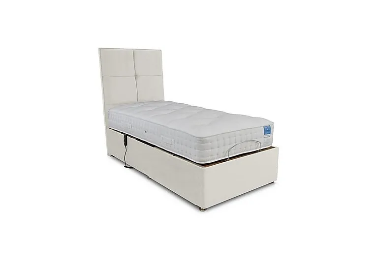 Natural Comfort Adjustable Divan Set - Small Single - Plush Ecru