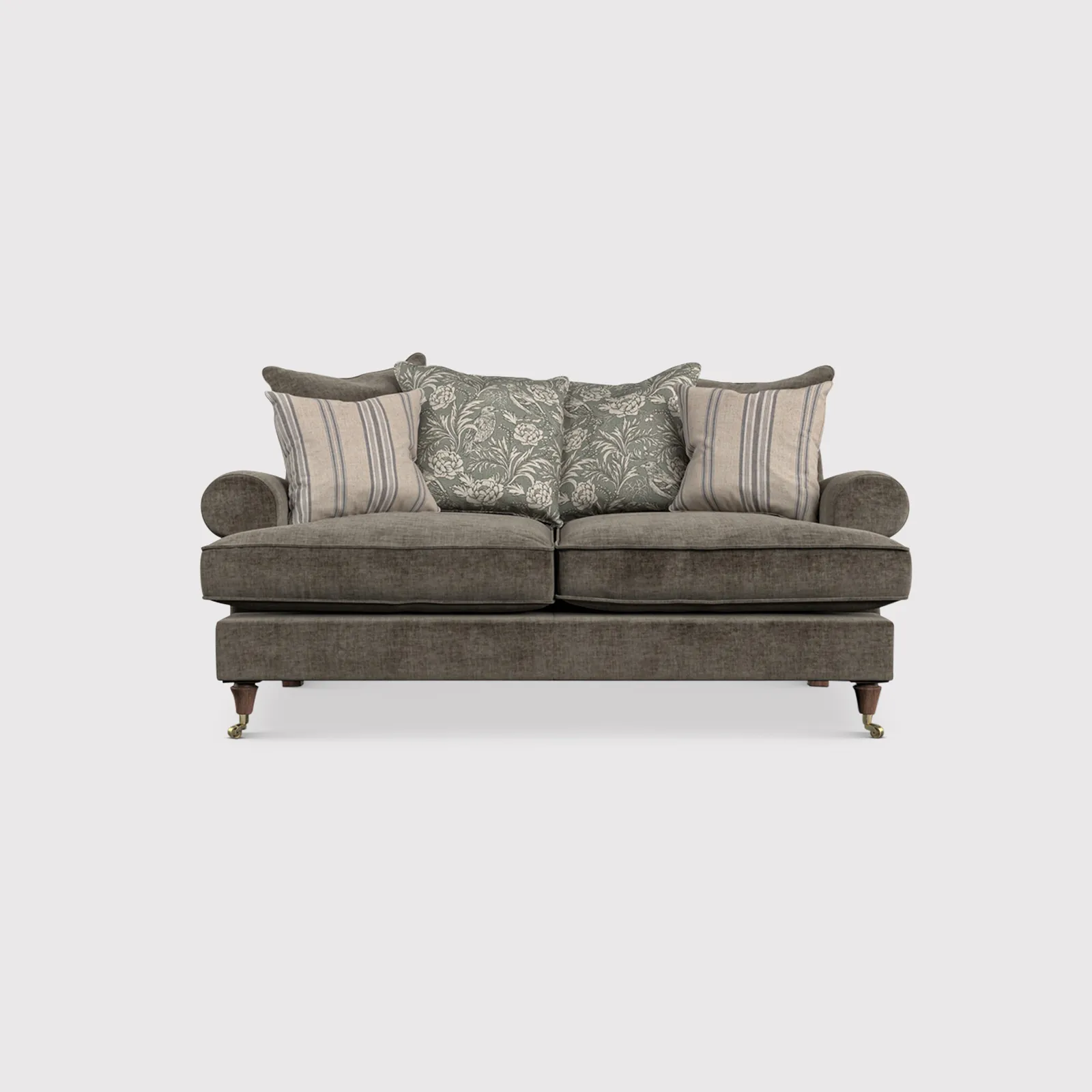 English Heritage Finch Small Sofa Pillow Back, Grey Fabric | Barker & Stonehouse 1