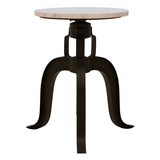 Sadalbari 3 Legs Bar Stool With White Marble Top