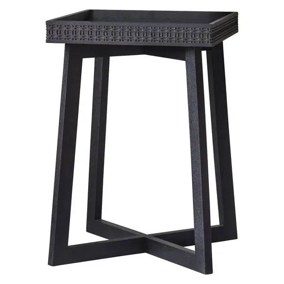 Baytown Boutique Bedside Table, Black 3