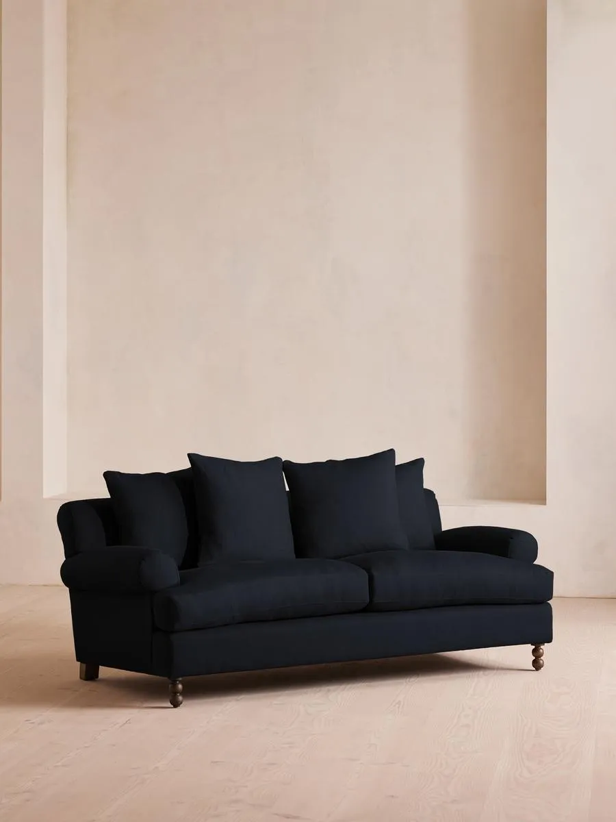 Audrey Two Seater, Sofa, Linen, Indigo