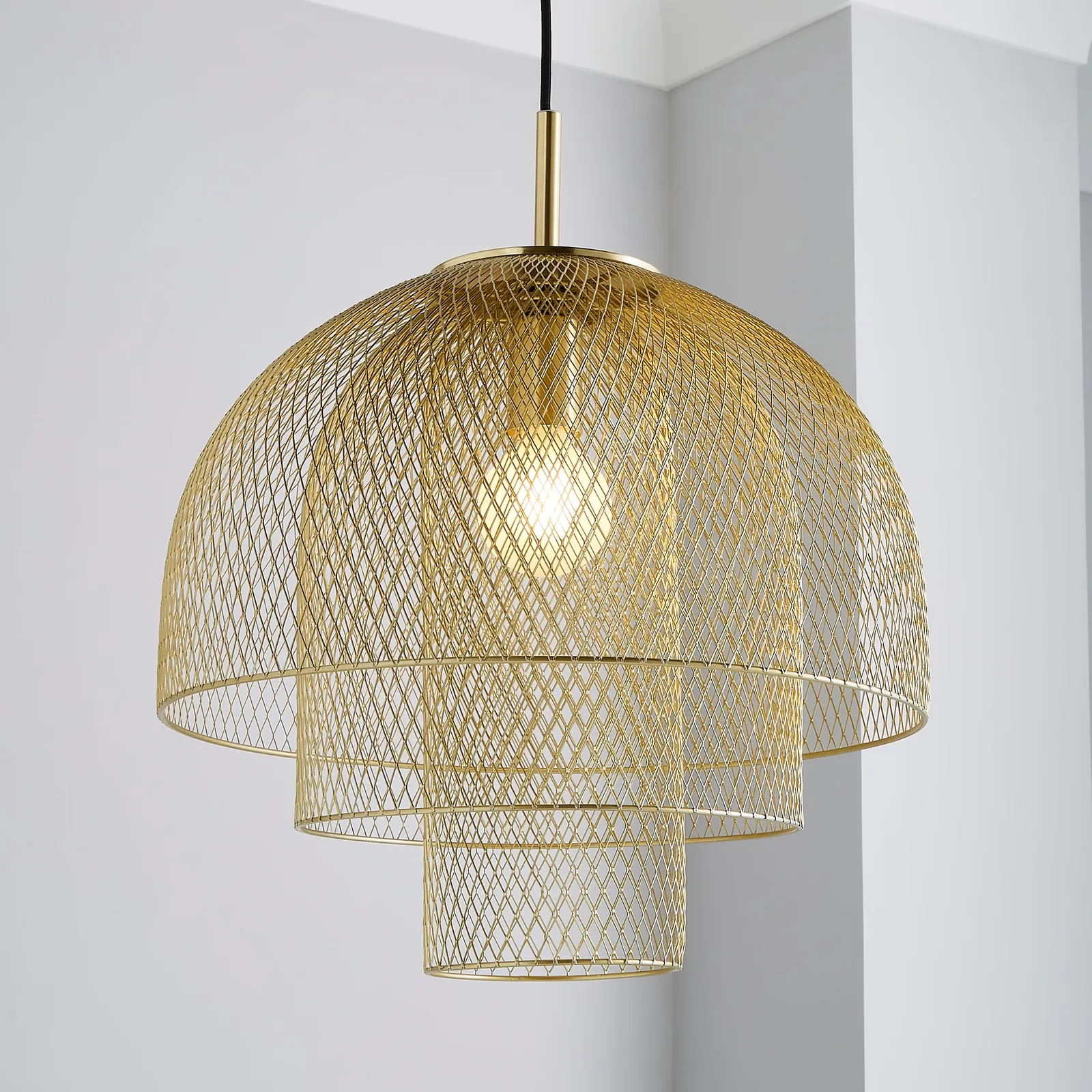 Tori 1 Light Pendant Fitting Gold