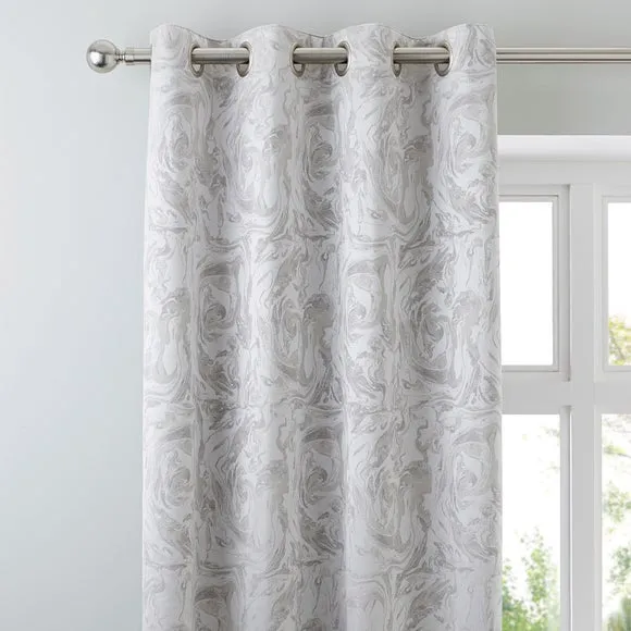 Diablo Marble Eyelet Curtains 1