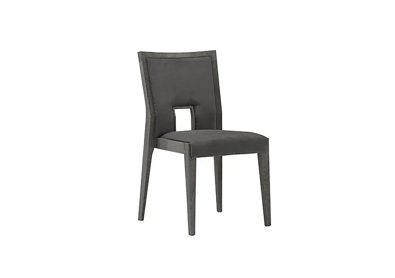 Palazzo Ambra Dining Chair in Silver Birch - Aquos Dark Grey - In Time for Christmas