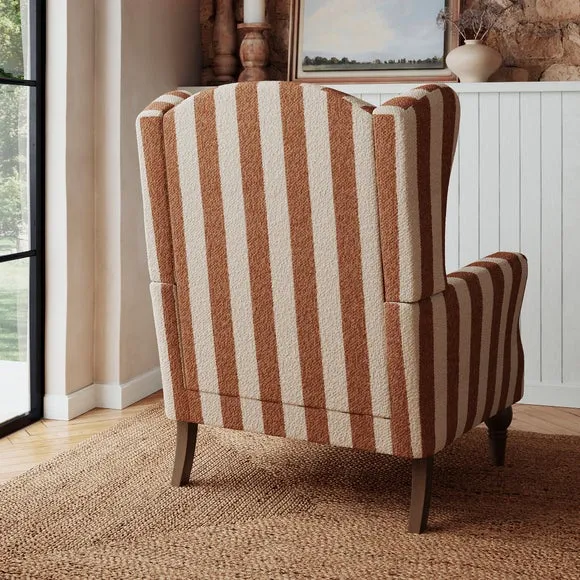 Charnwood Striped Boucle Occasional Armchair 2