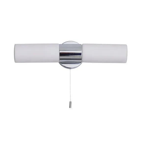 Porto Bathroom 2 Light Wall Light Chrome 5