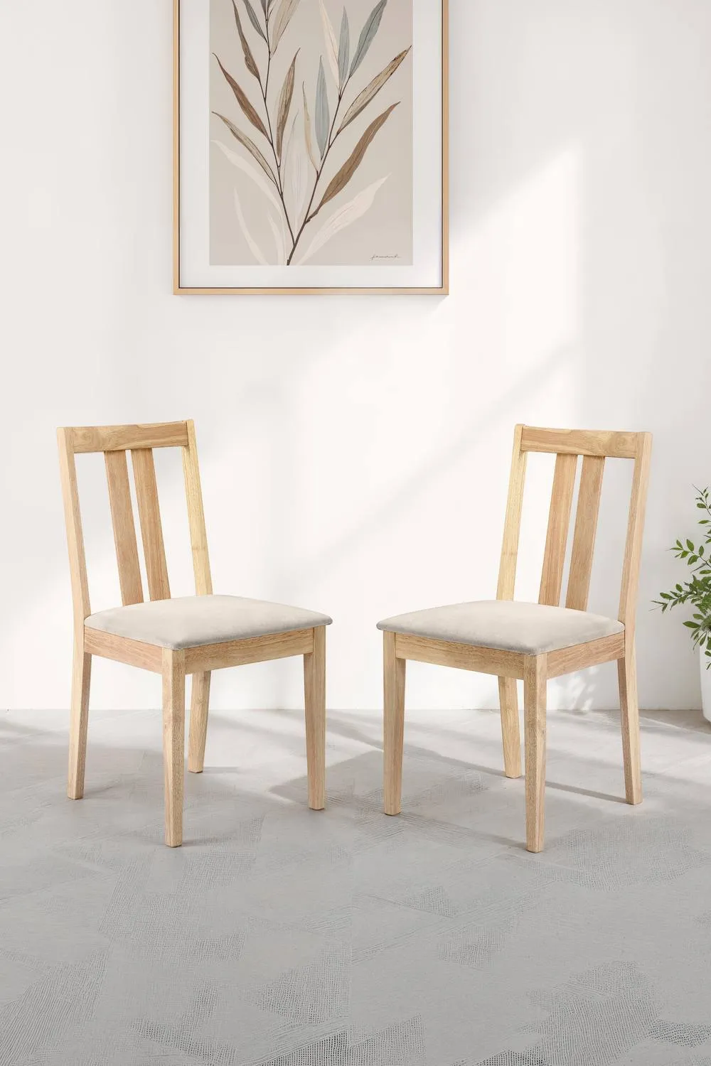 Julian Bowen Rufford Dining Chair (Set of 2) in Natural 2