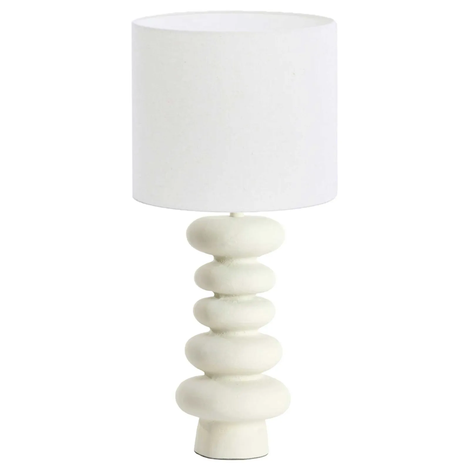 Cream Pebble Table Lamp Metal | Barker & Stonehouse