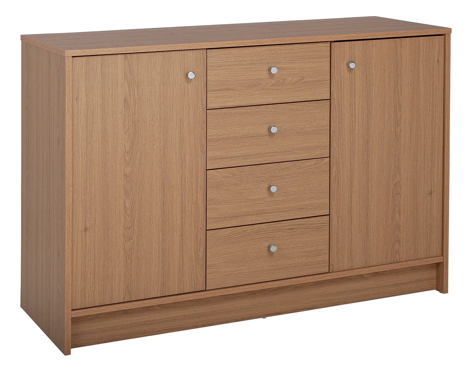 Argos Home Malibu 2 Door 4 Drawer Sideboard - Oak Effect