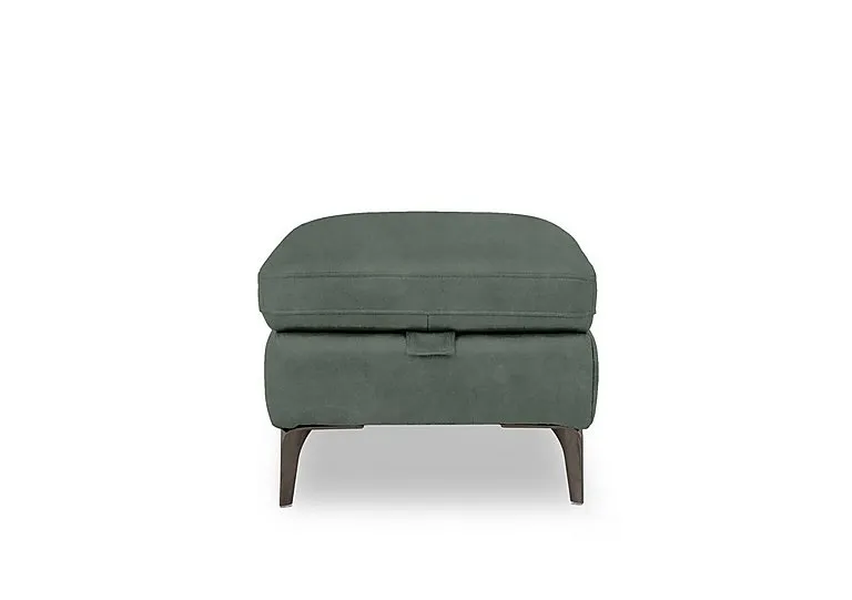 Morgan Fabric Storage Footstool - Dexter Fern