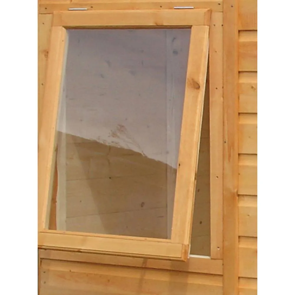 Shires Faroe Single Door Tongue & Groove Garden Shed Workshop Approx 6x6 ft in Brown 2
