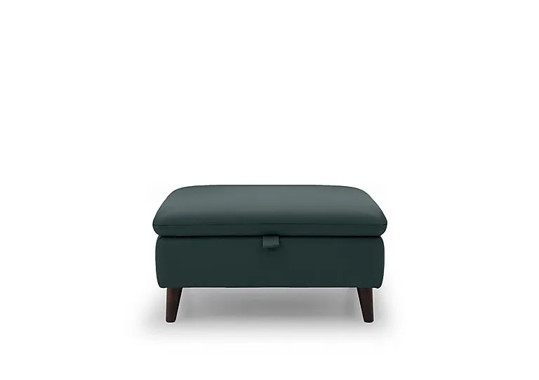 Chantilly Leather Storage Footstool