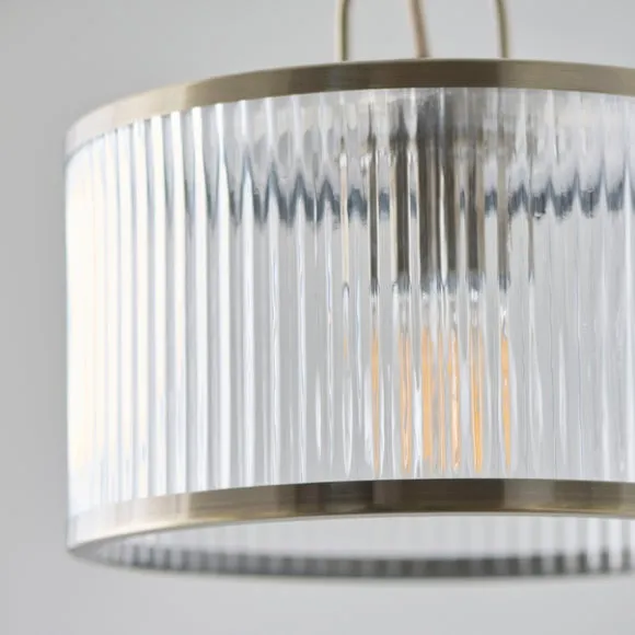 Alyn Ribbed Adjustable Pendant Light 3