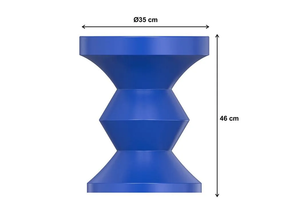 Vente-unique Metal Side Table - Blue - ZOLIMI 5
