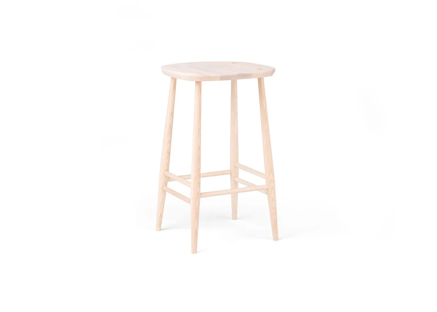 Ercol Originals Utility Counter Stool Clear Matt Ash