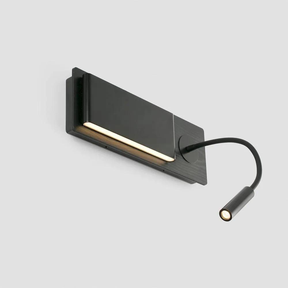 Netlighting Mood Wall Lamp With Reading Light Black 3000K 3