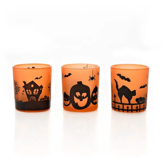 Set of 3 Hocus Pocus Assorted Halloween Tealight Holders 2