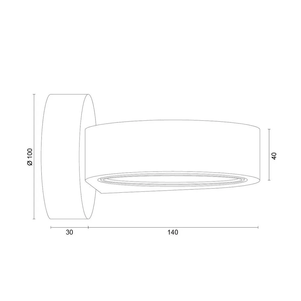 Netlighting Lotus Adjustable Up & Down Wall Lamp Black GX53 6