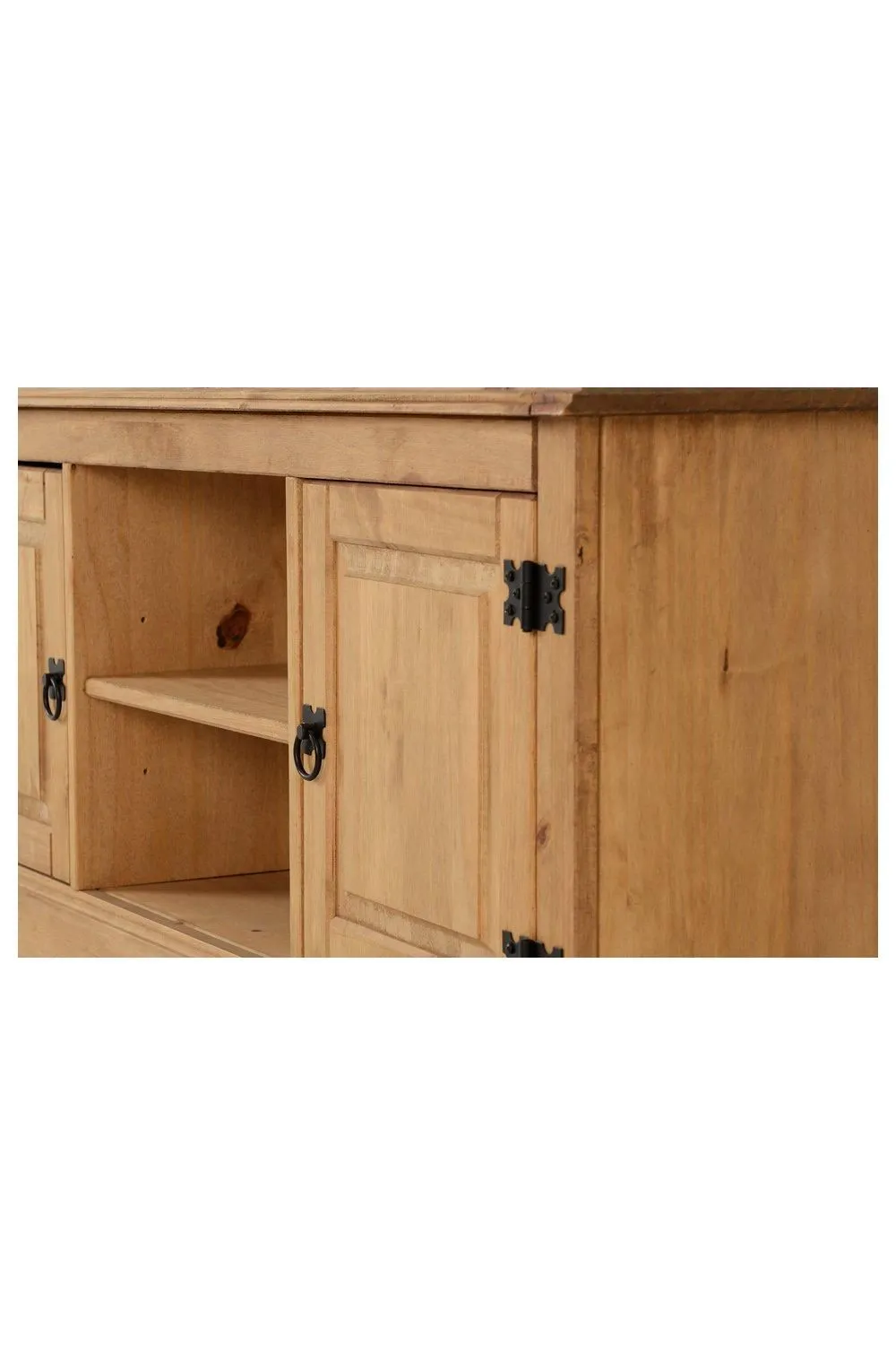 Seconique Corona 2 Door 1 Shelf Flat Screen TV Unit in Natural 5