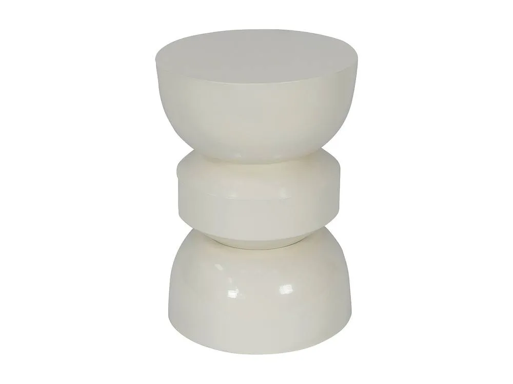 Vente-unique Metal Garden Side Table - White - TOQO By MYLIA 2