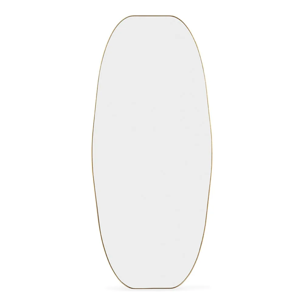 Heal's Fine Edge Dram Wall Mirror Gold 80 x 180cm 2