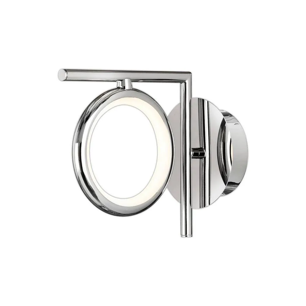 Netlighting Olimpia Wall Lamp 8W LED 3000K 600lm IP20 Chrome in Silver